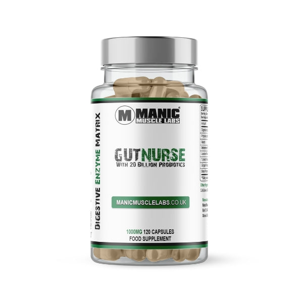 Manic Muscle Labs GUTNURSE Digestive Enzyme Matrix 120 Vegan Capsules