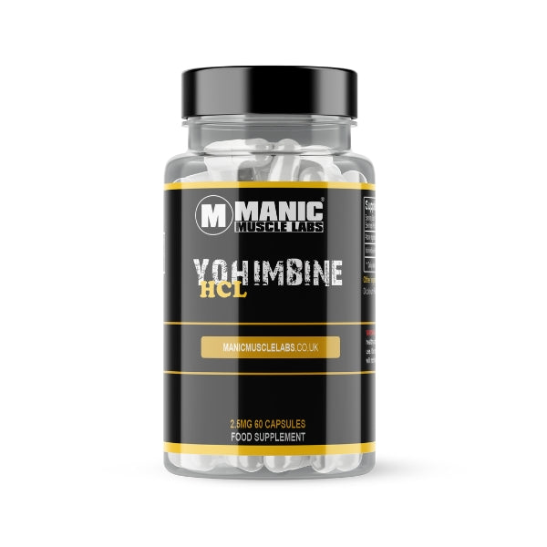 Manic Muscle labs Yohimbine HCL 2.5mg 60 Vegan Capsules